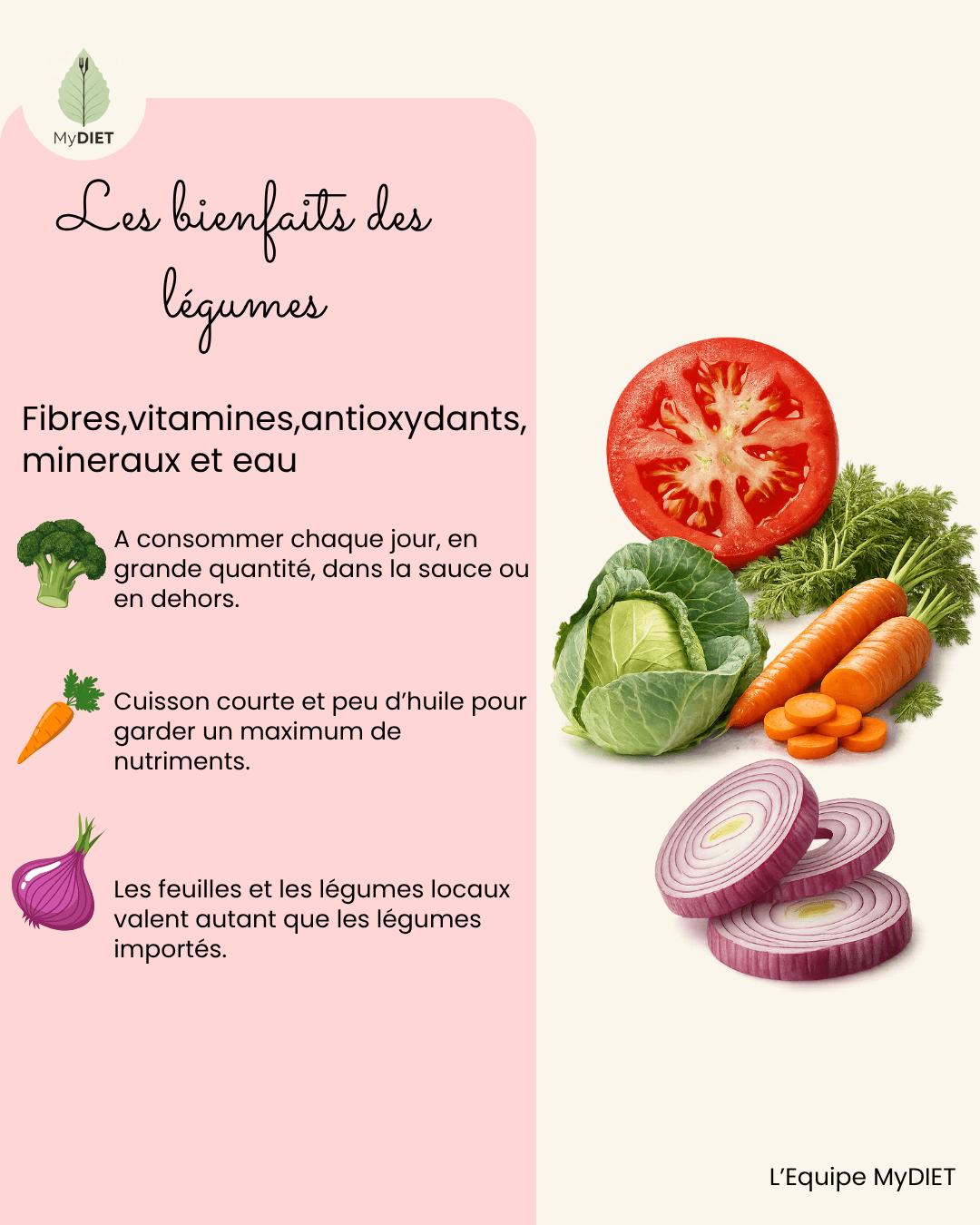 Les bienfaits des légumes
